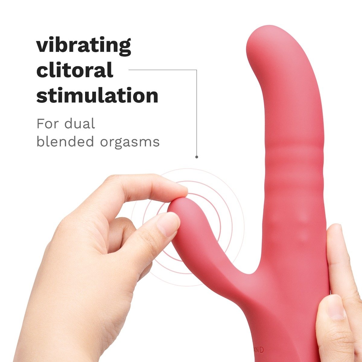 Le Wand Thrust Rechargeable Thrusting Silicone Rabbit Vibrator