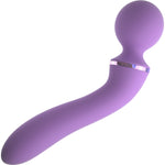Fantasy For Her Silicone Rechargeable Duo Wand Massage-Her - Dual Function Wand With G-Spot Vibrator
