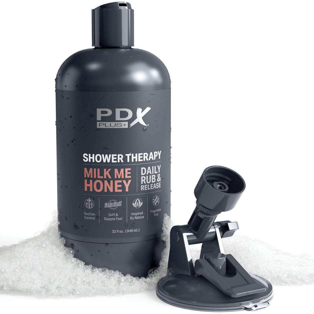 PDX Plus Shower Therapy Milk Me Honey Discreet Penis Stroker By Pipedream - Caramel