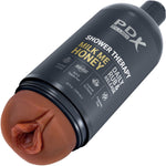 PDX Plus Shower Therapy Milk Me Honey Discreet Penis Stroker By Pipedream - Chocolate