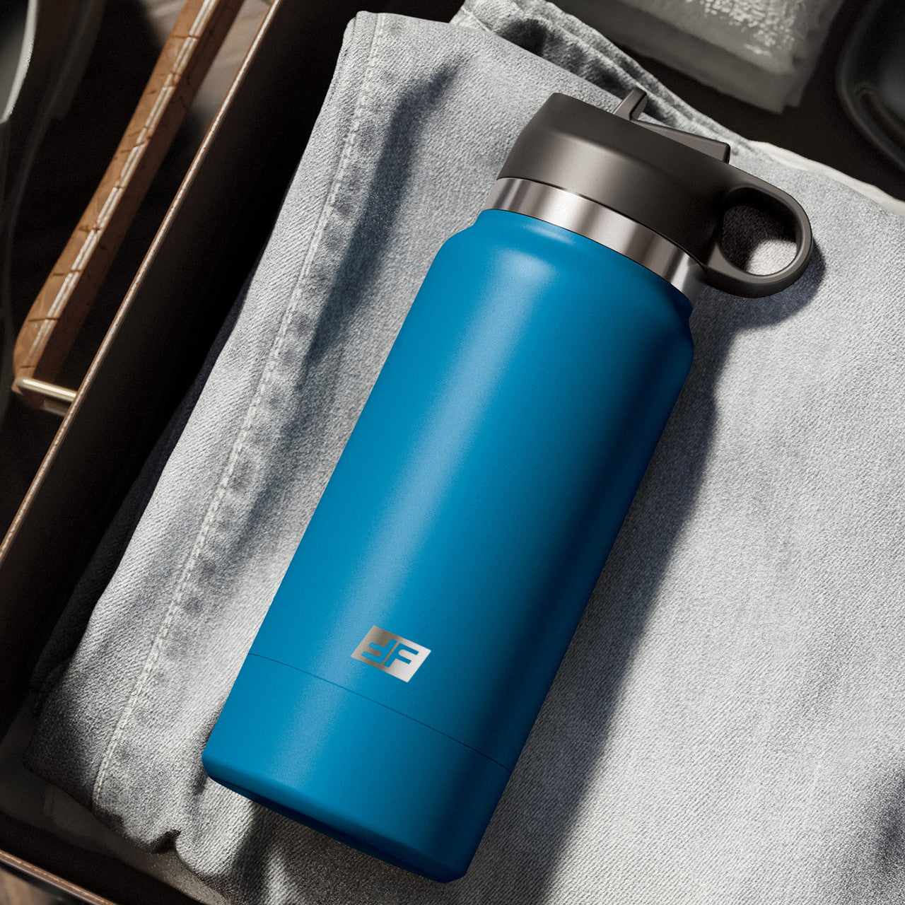 PDX Plus Fuck Flask Private Pleaser Discreet Water Bottle Penis Stroker By Pipedream - Chocolate