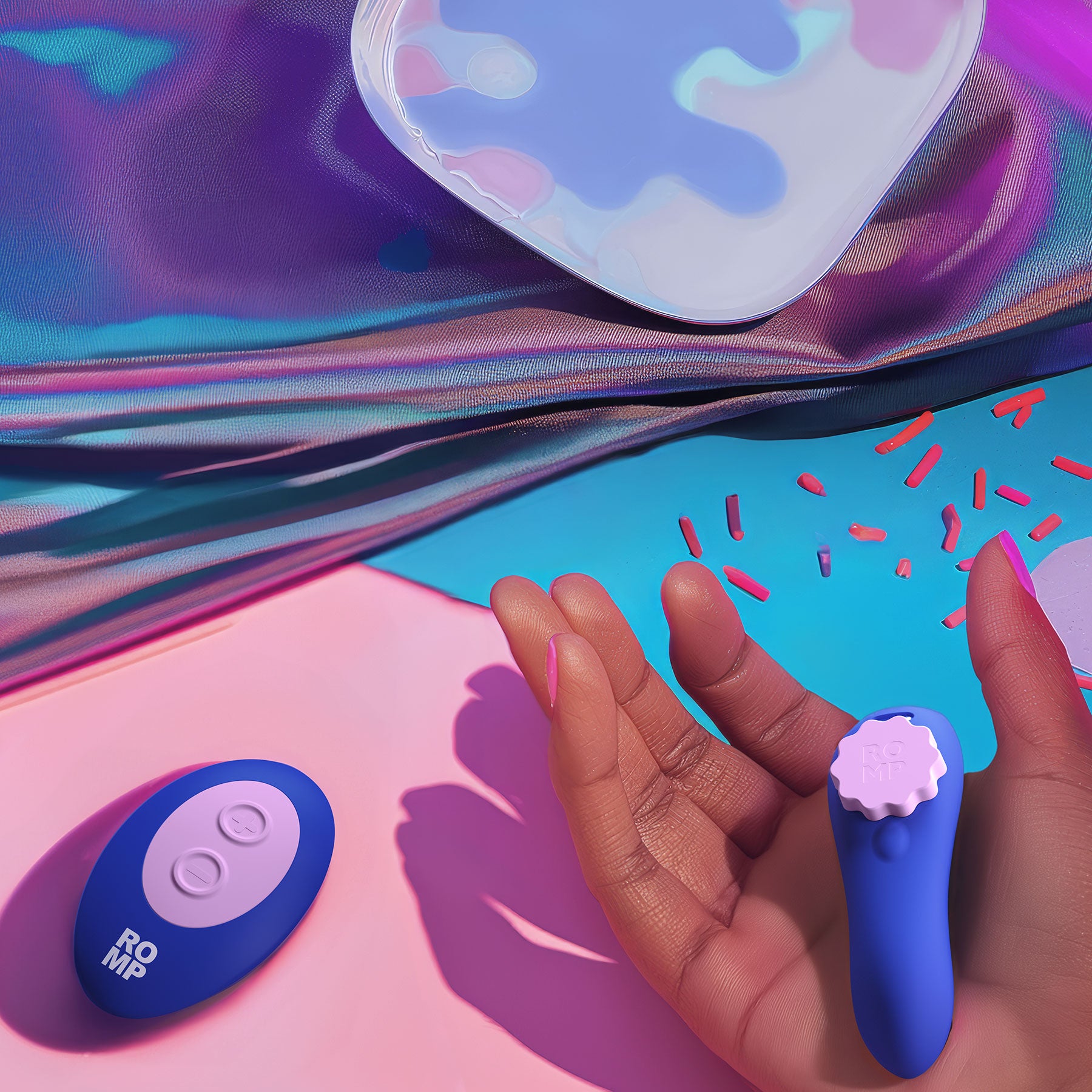 ROMP Party Rechargeable Silicone Panty Vibrator With Remote