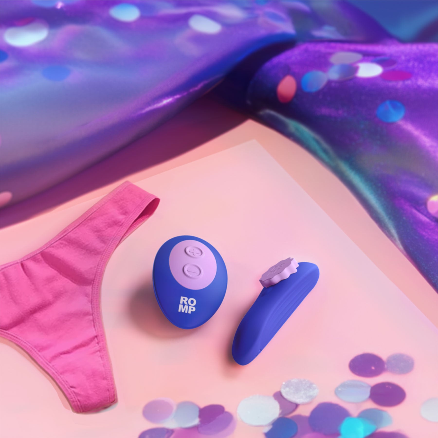 ROMP Party Rechargeable Silicone Panty Vibrator With Remote