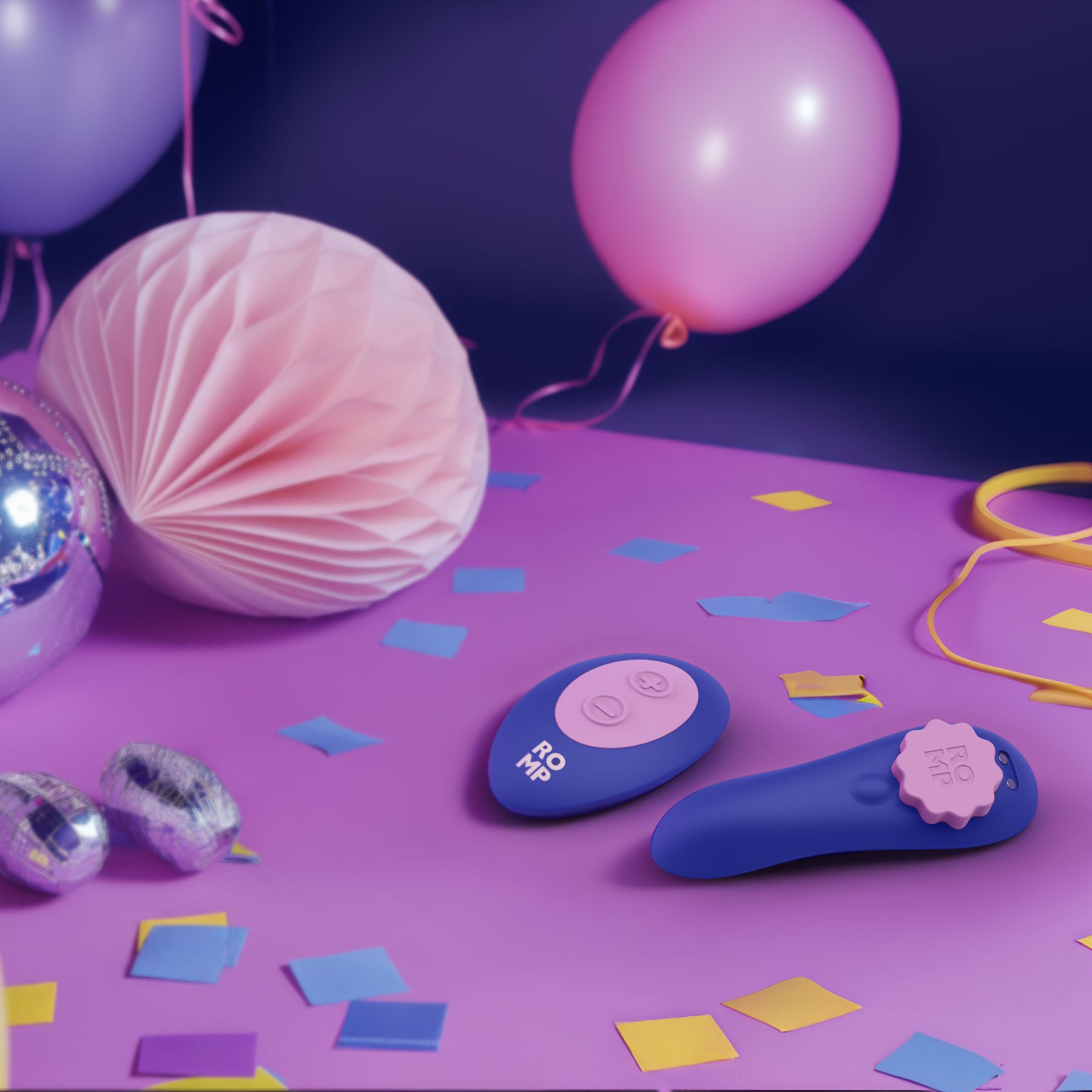 ROMP Party Rechargeable Silicone Panty Vibrator With Remote