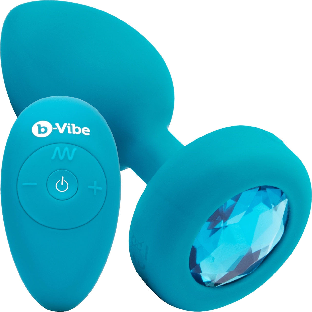 Vibrating Jewel Plug - Teal Anal Toy Vibrating Jewel Plug - Teal Anal Toy