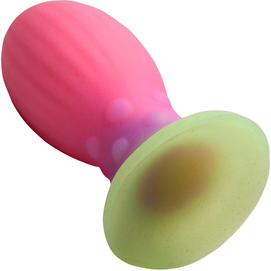 Xeno Egg Glow In The Dark Silicone Egg 5.25" Silicone Suction Cup Dildo By Creature Cocks - Large