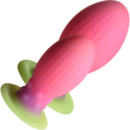 Xeno Egg Glow In The Dark Silicone Egg 5.25" Silicone Suction Cup Dildo By Creature Cocks - Large