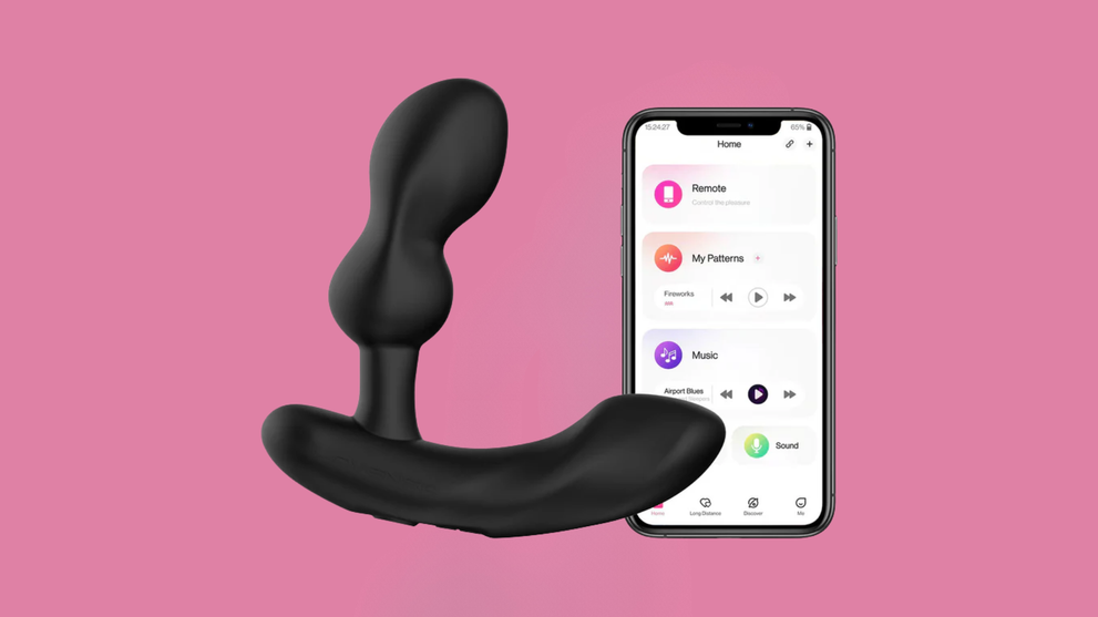 Prostate massager with mobile app