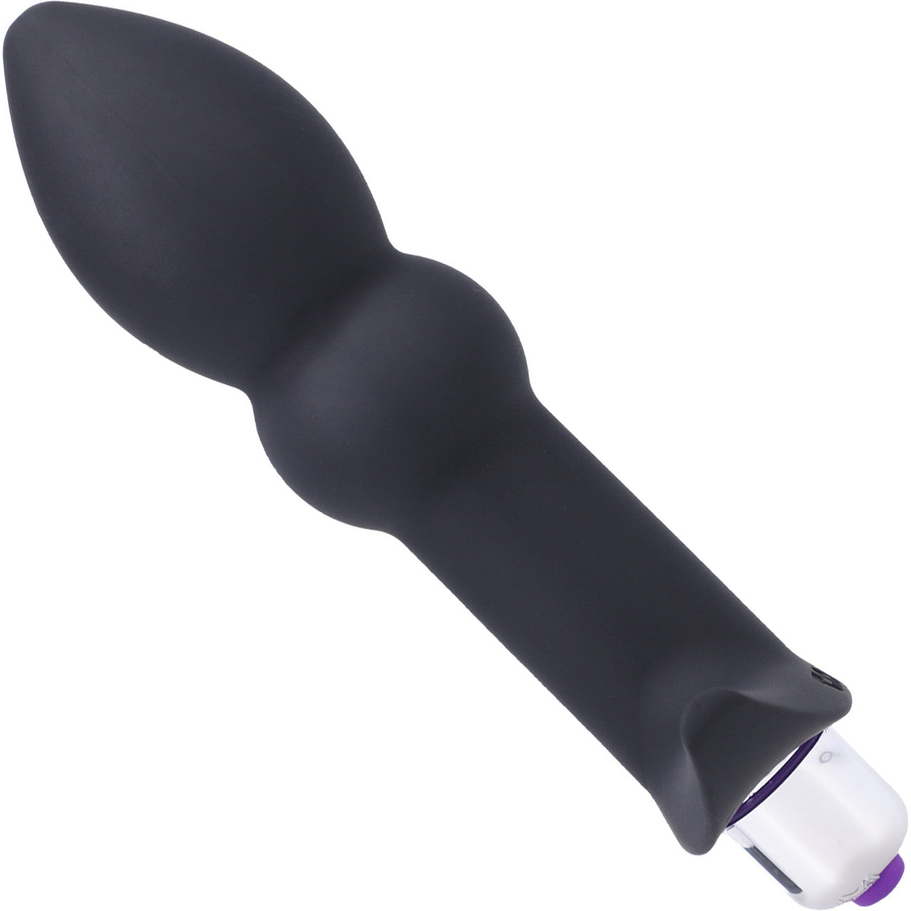 Perfect Plug Plus Vibrating Soft Silicone Butt Plug By Tantus - Onyx