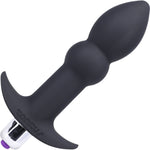 Perfect Plug Plus Vibrating Soft Silicone Butt Plug By Tantus - Onyx