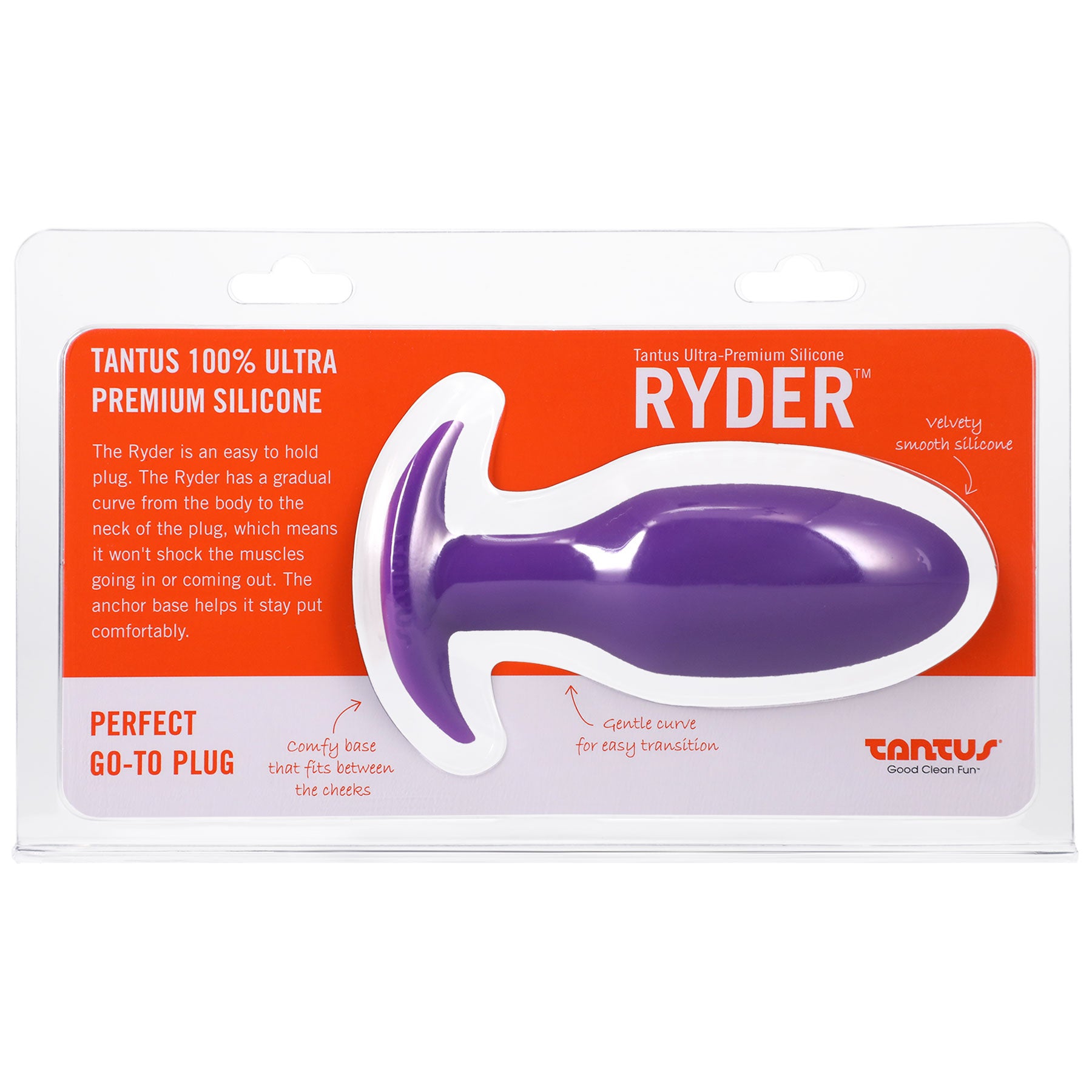 Ryder Silicone Butt Plug By Tantus - Lilac