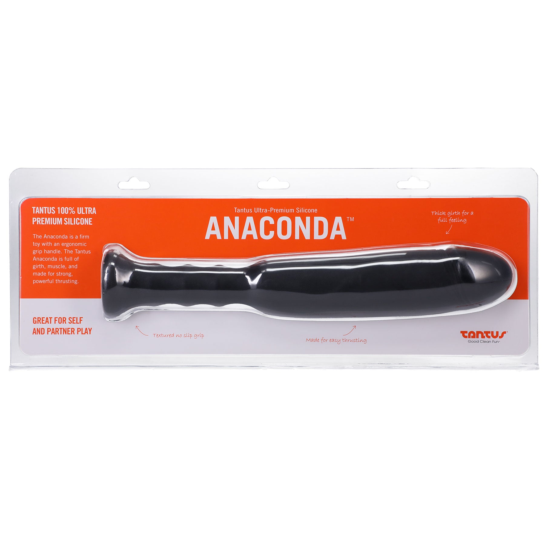 Anaconda Silicone Dildo With Handle By Tantus
