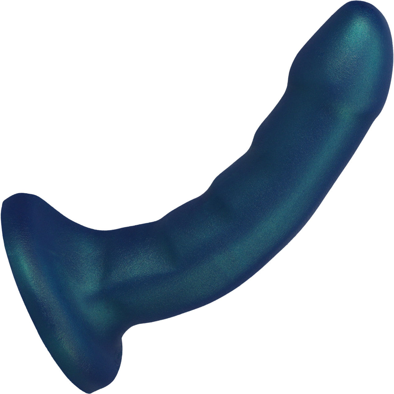 Simply Sweet Wavy 8" Silicone G-Spot Suction Cup Dildo - Pink & White
