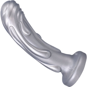 Magma Silicone 7" Dildo By Tantus - Silver