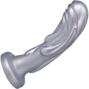 Magma Silicone 7" Dildo By Tantus - Silver