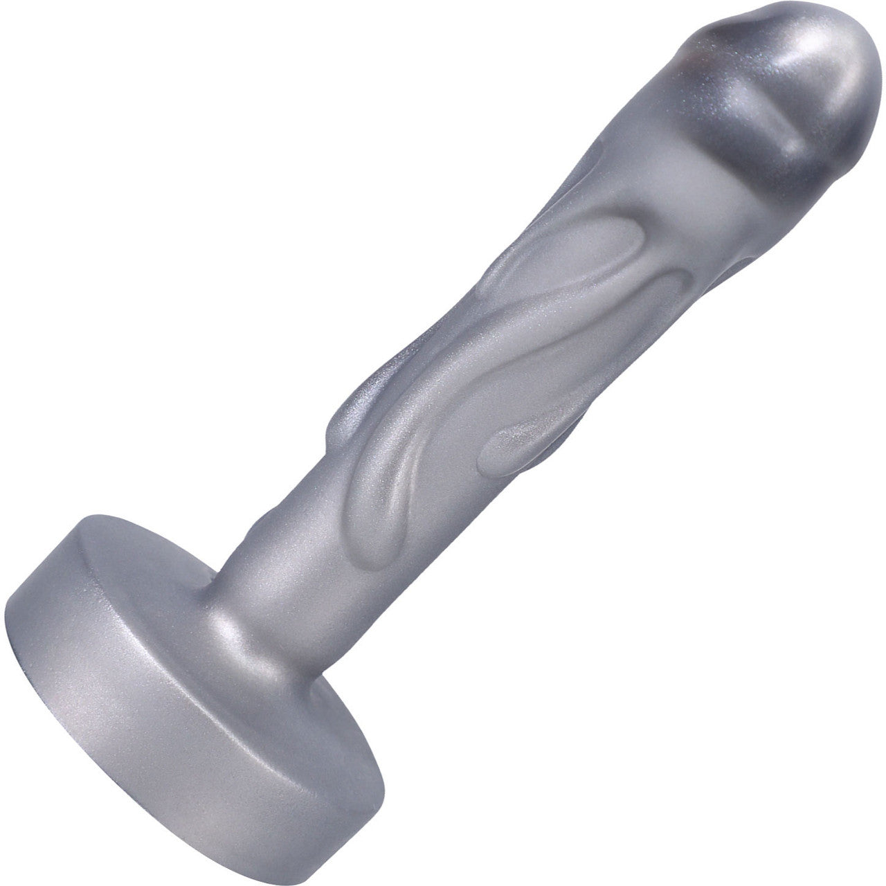 Mini Magma Silicone 5" Dildo By Tantus - Silver