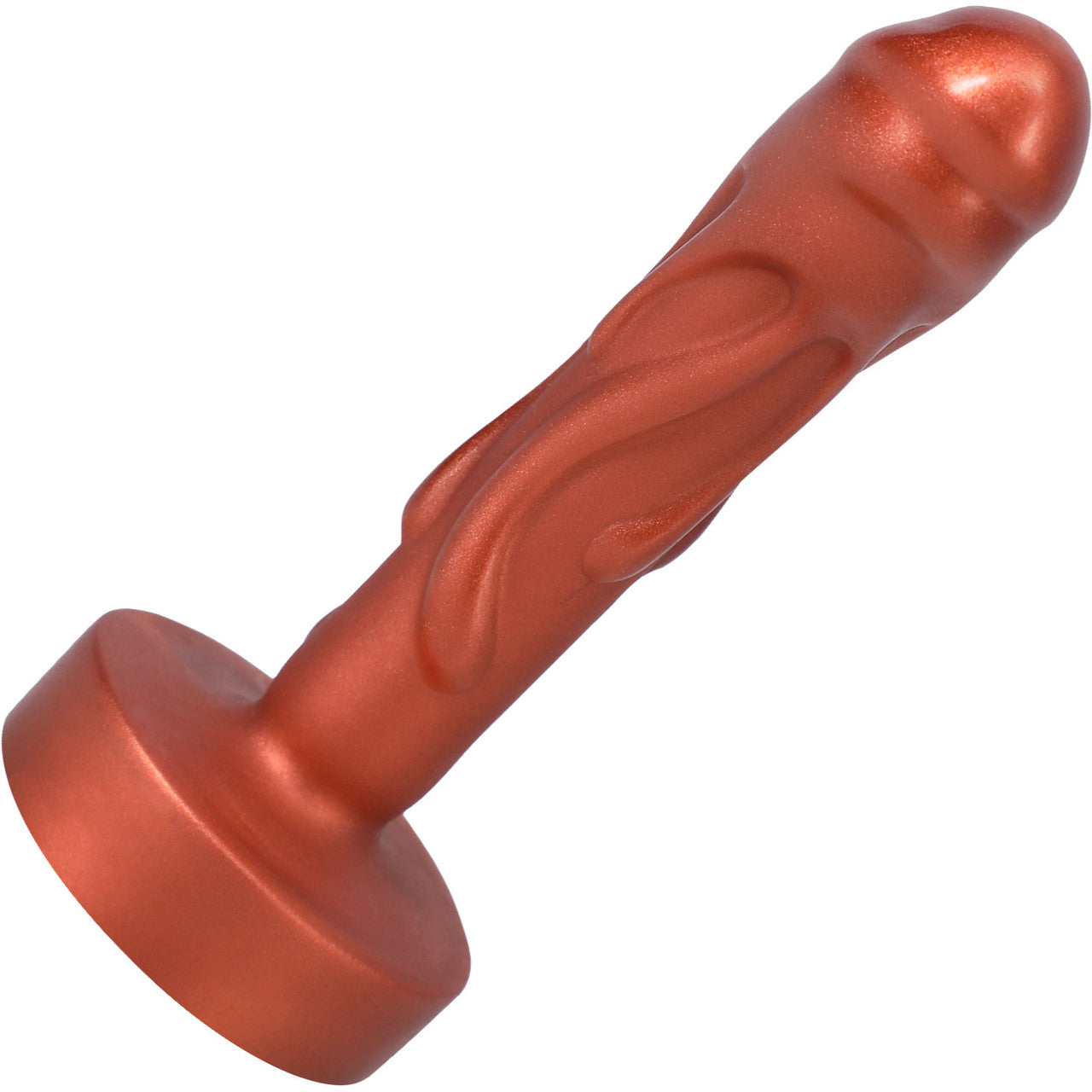 Mini Magma Silicone 5" Dildo By Tantus - Copper