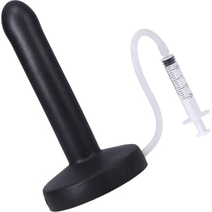 POP Slim Squirting Harness Compatible Silicone Dildo - Midnight