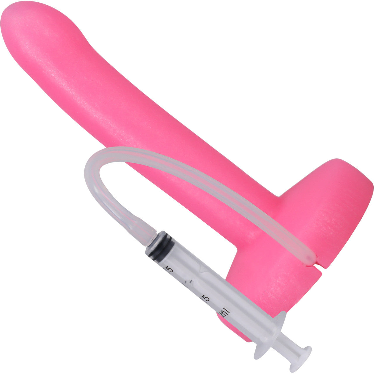 POP Slim Squirting Harness Compatible Silicone Dildo - Watermelon