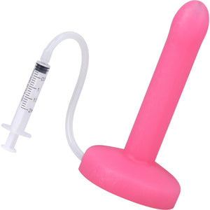 POP Slim Squirting Harness Compatible Silicone Dildo - Watermelon