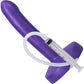 POP Slim Squirting Harness Compatible Silicone Dildo - Indiglow