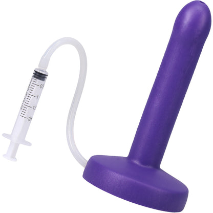 POP Slim Squirting Harness Compatible Silicone Dildo - Indiglow