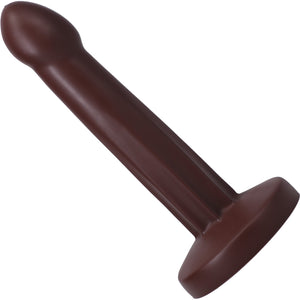 POP Squirting Harness Compatible Silicone Dildo - Chocolate