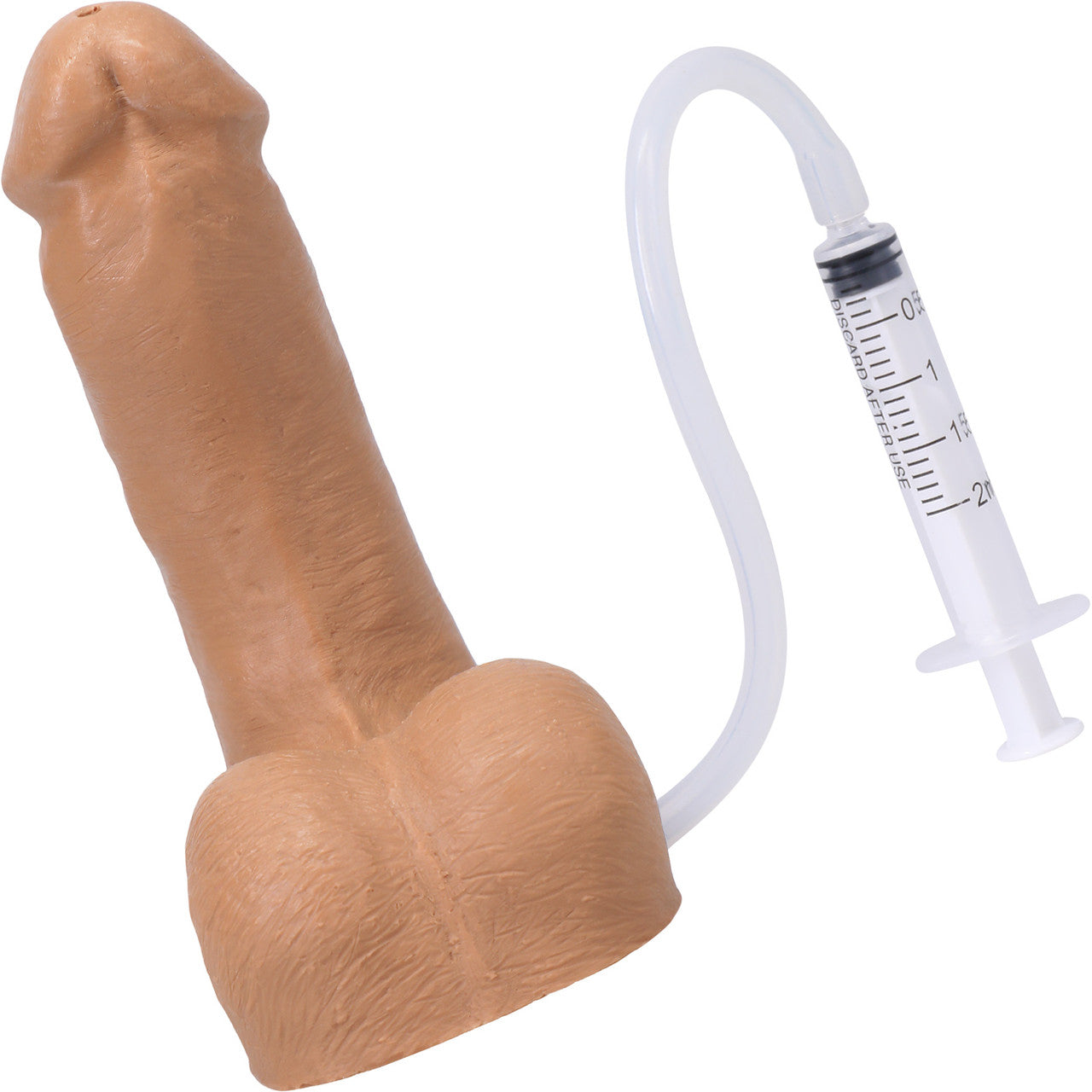 POP 'N' Play Squirting Harness Compatible Silicone Dildo & Packer - Honey