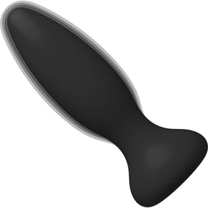 A-Play Beginner Vibrating Rechargeable Silicone Anal Plug With Remote - Black