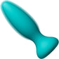 A-Play Beginner Vibrating Rechargeable Silicone Anal Plug With Remote - Teal