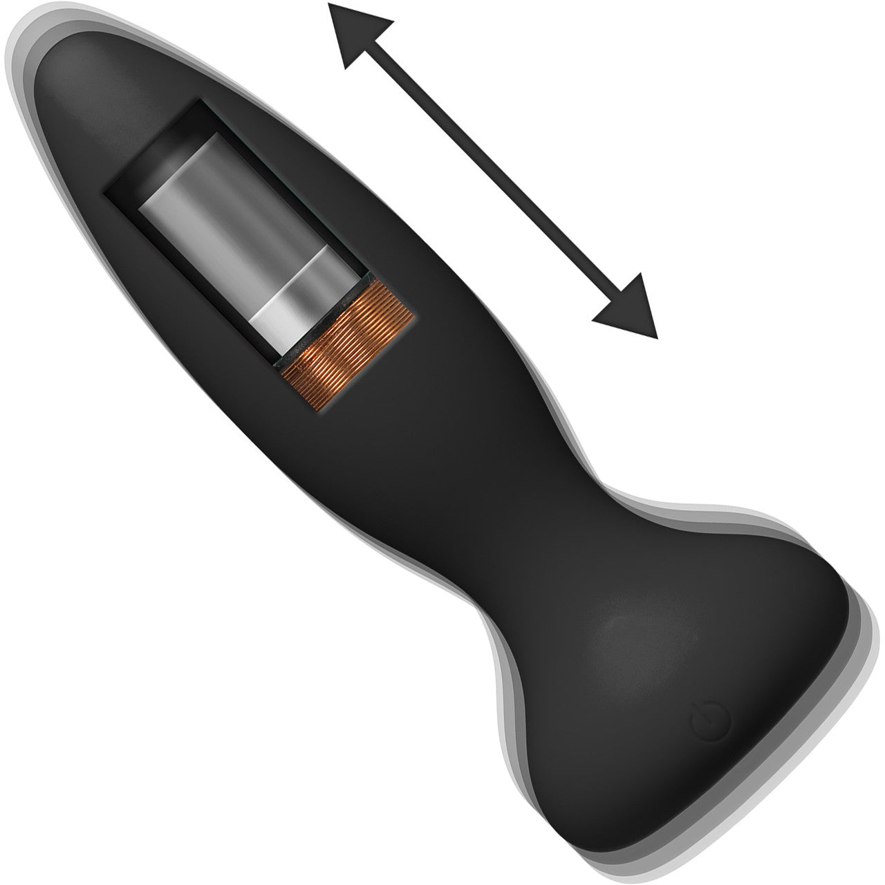 A-Play Thrust Experienced Pulsating Rechargeable Silicone Anal Plug With Remote - Black