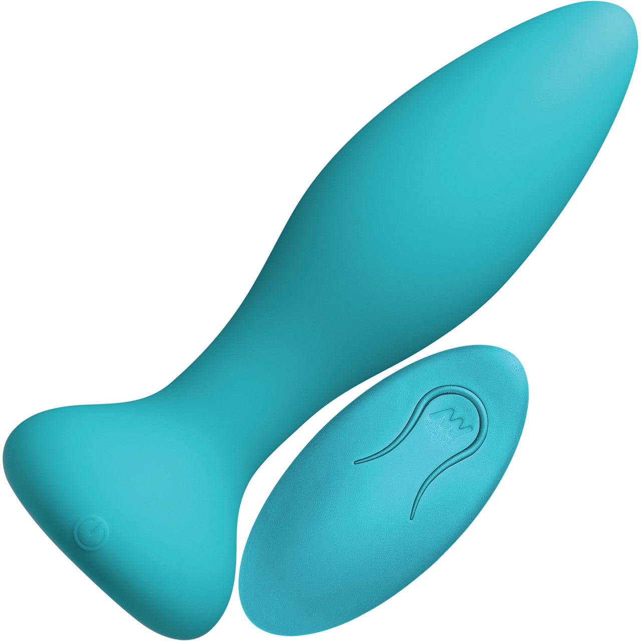 A-Play Thrust Experienced Pulsating Rechargeable Silicone Anal Plug With Remote - Teal