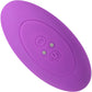 A-Play Beaded Vibrating Silicone Rechargeable Anal Plug With Remote By Doc Johnson - Purple