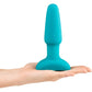 b-Vibe Rimming Plug 2 Remote Control Silicone Vibrating Anal Toy - Teal