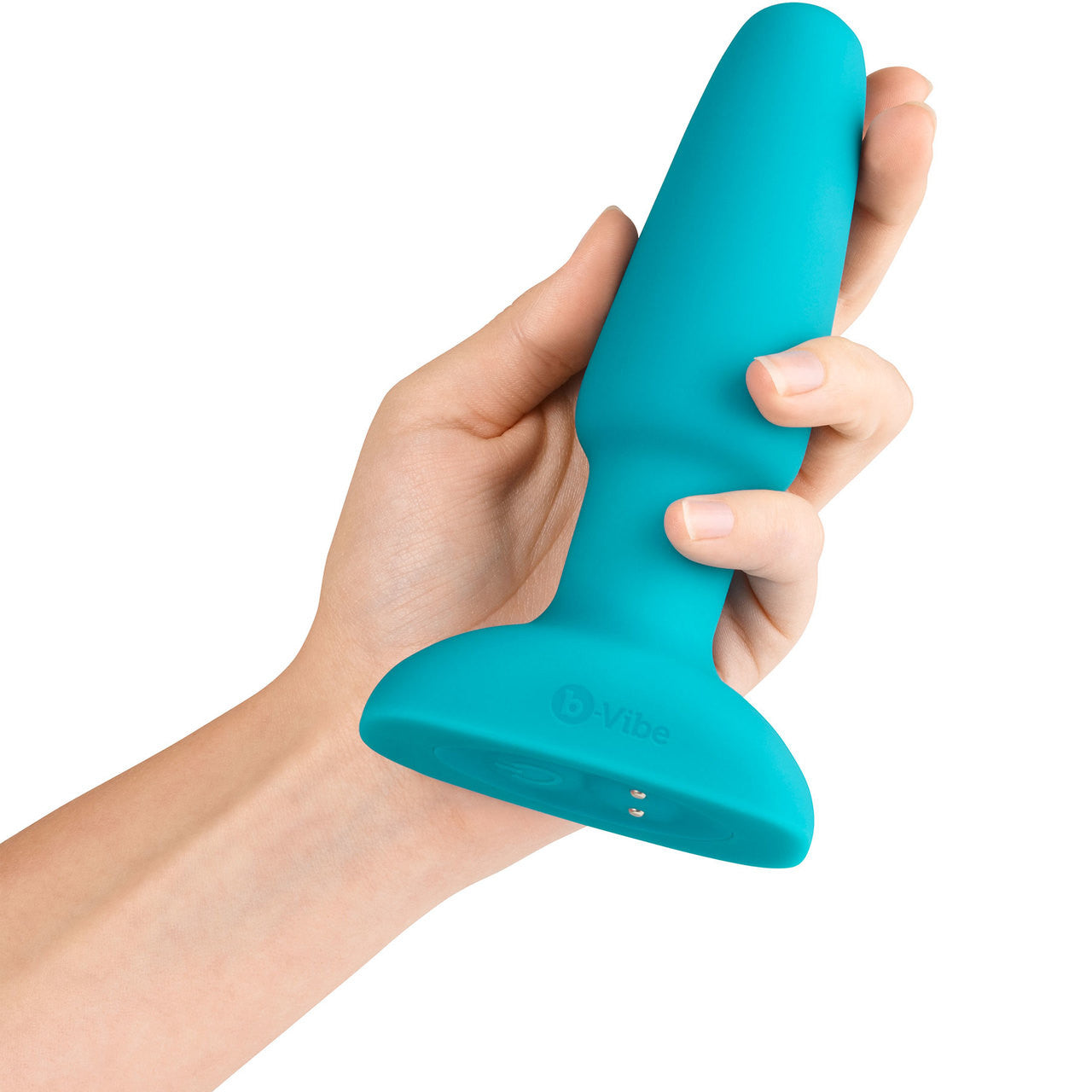 b-Vibe Rimming Plug 2 Remote Control Silicone Vibrating Anal Toy - Teal