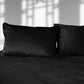 Liberator Liquid Velvet Sheet & Pillow Covers - Queen Size, Black