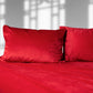 Liberator Liquid Velvet Sheet & Pillow Covers - King Size, Red