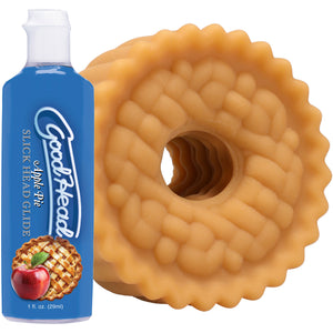 GoodHead Apple Pie Blowjob Set With Stroker & Slick Head Glide By Doc Johnson