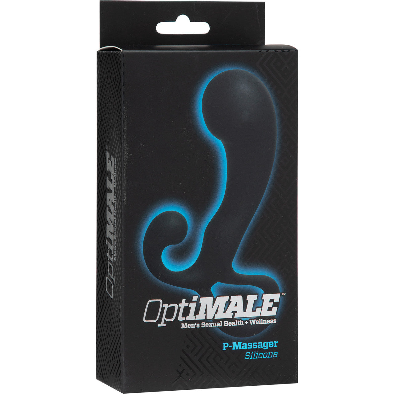 OptiMALE P-Massager Silicone Prostate Massager By Doc Johnson - Black