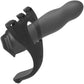 Body Extensions BE Aroused 7" Hollow Vibrating Silicone Strap-On System by Doc Johnson 