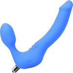 Strapless Slim Vibrating "Strapless Strap-On" by Tantus - Azure