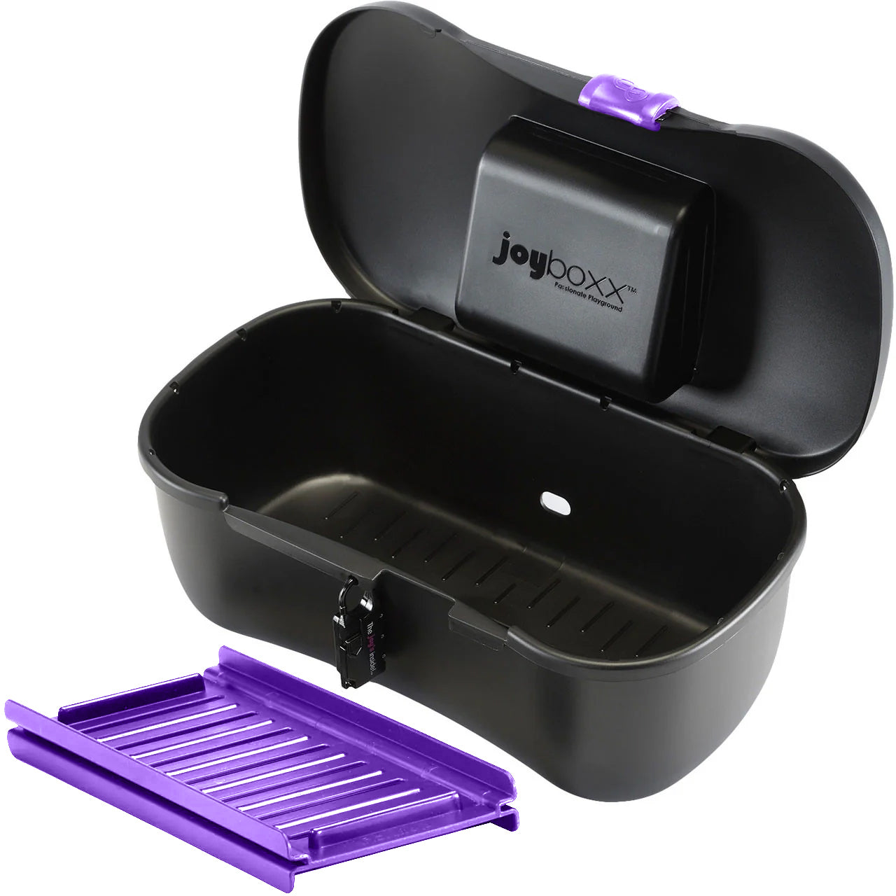 Joyboxx Storage System Includes Playtray and Combo Lock - Black