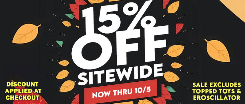 15% OFF SITEWIDE OCTOBER 3RD - 5TH, 2025