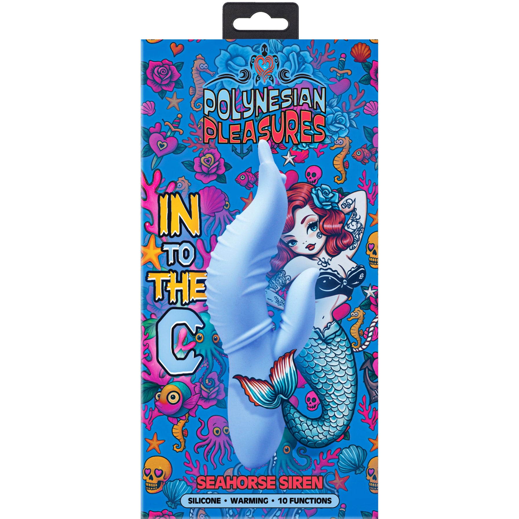 Polynesian Pleasures Into The C Seahorse Siren Warming Silicone Dual Stim Vibrator