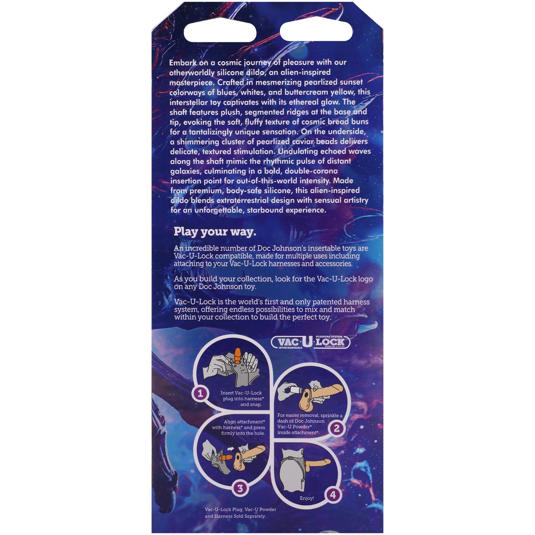 Vac-U-Lock X Fantasy Fuckers Milky Way 8" Silicone Dildo