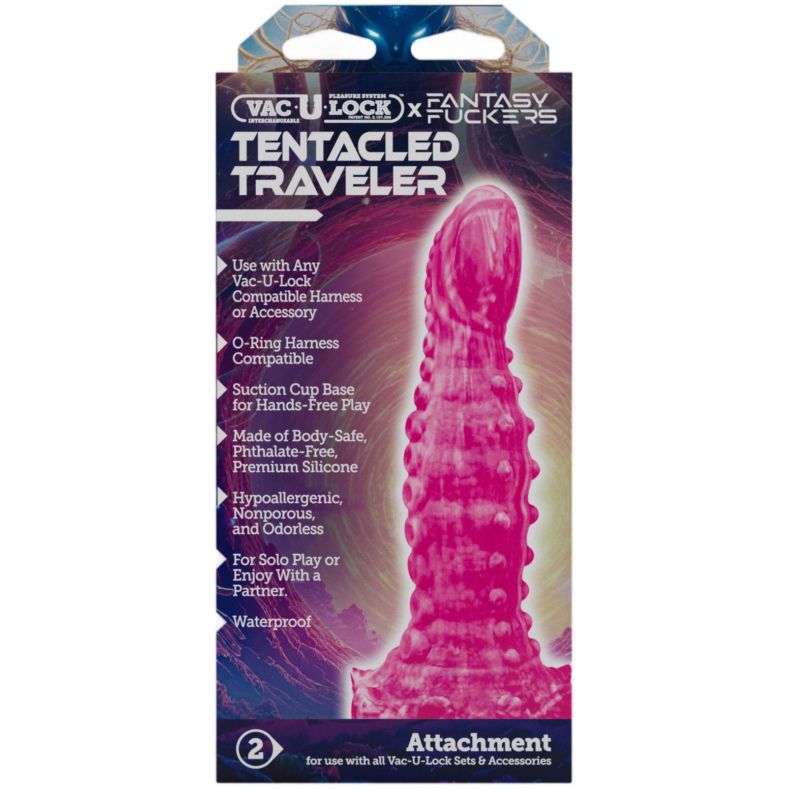 Vac-U-Lock X Fantasy Fuckers Tentacled Traveler 8.5" Silicone Dildo
