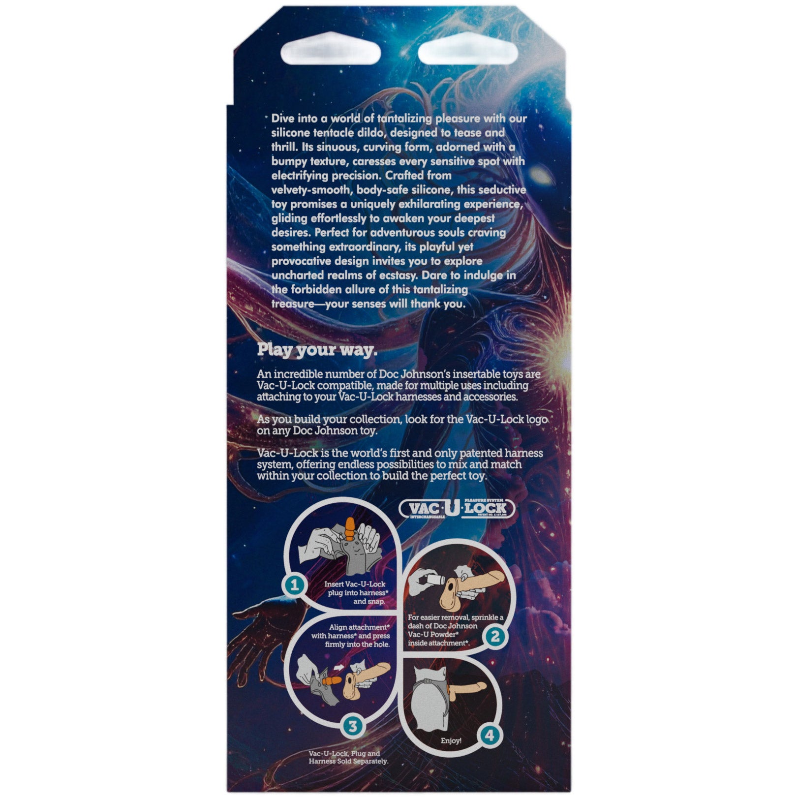 Vac-U-Lock X Fantasy Fuckers Tentacled Traveler 8.5" Silicone Dildo