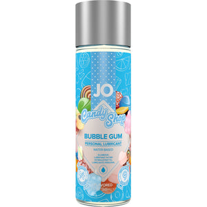 JO H2O Candy Shop Bubble Gum Flavored Water Based Personal Lubricant 2 fl oz