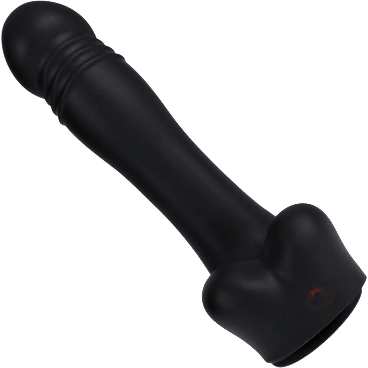 Fort Troff Piston Thruster Rechargeable Silicone Mini Fuck Machine Dildo With Balls & Remote - Black