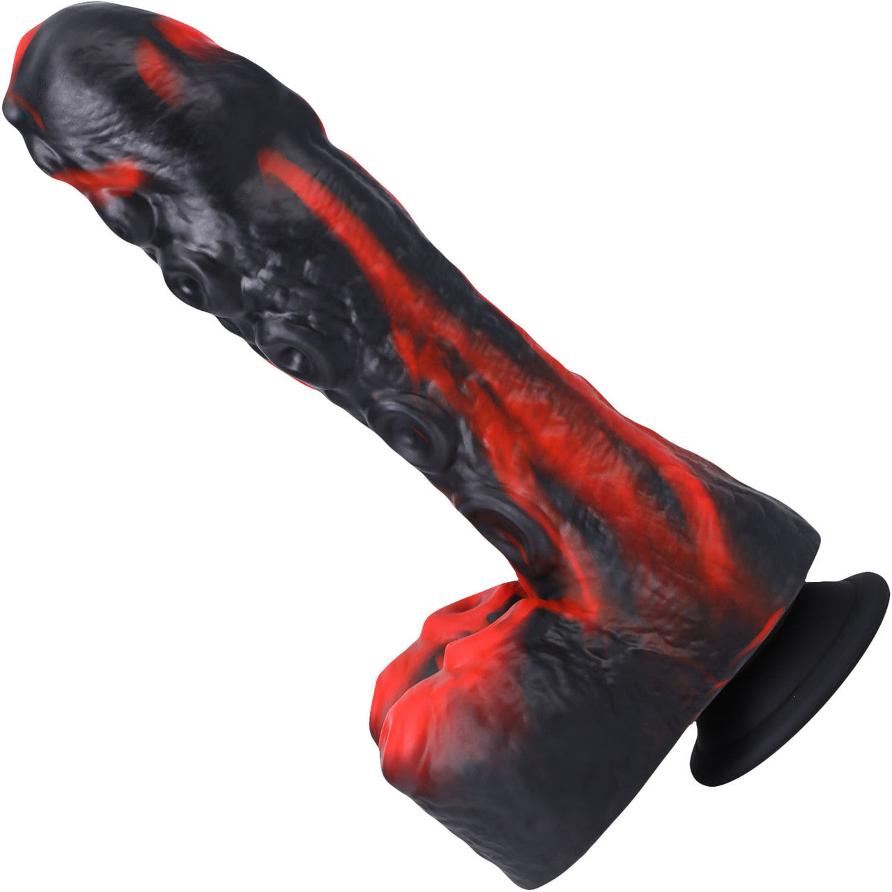 Fort Troff Tendrill Thruster Rechargeable Silicone Mini Fuck Machine Dildo With Balls & Remote - Red